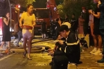 Người dân tiếp đồ ăn, nước uống cho cảnh sát khắc phục vụ cháy quán karaoke