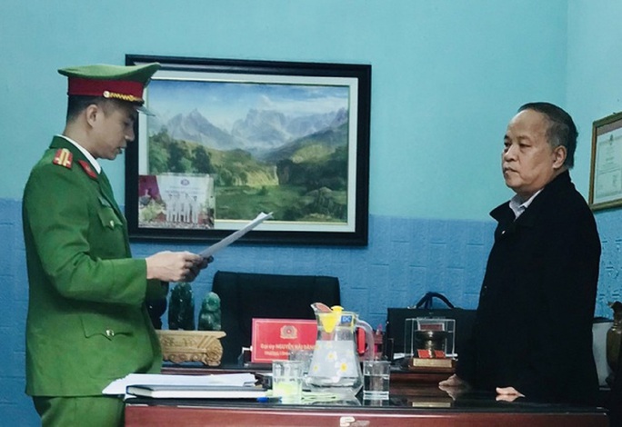 Ồng Lưu Vũ Lâm, nguyên Chủ tịch UBND huyện Yên Định, thời điểm bị khởi tố.