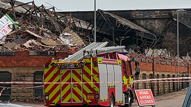 Hiện trường vụ hỏa hoạn tại Manchester, Anh. Nguồn: news.sky.com.