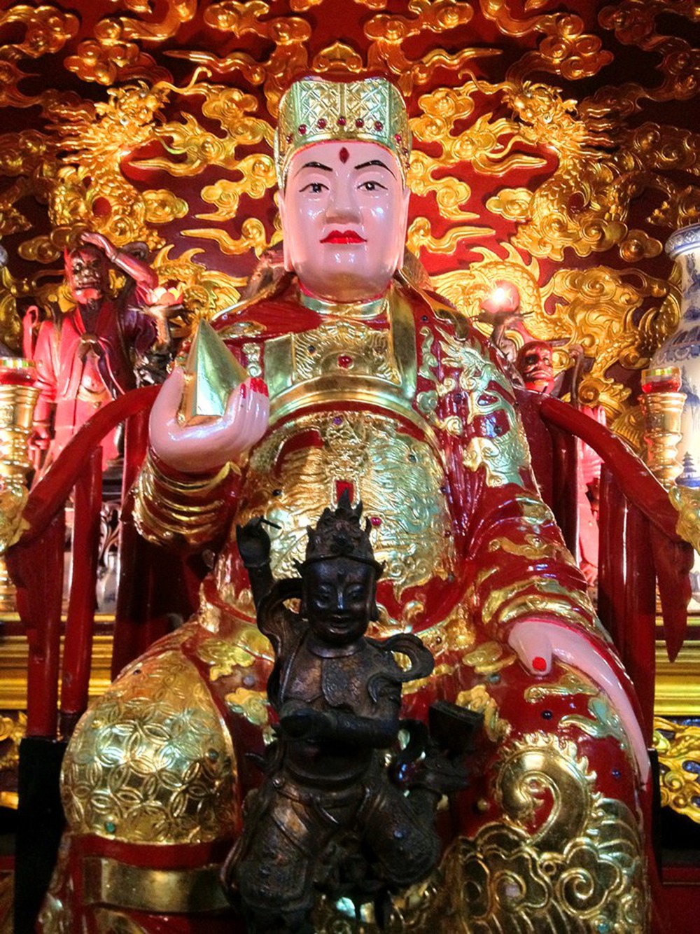 Đền Hỏa Thần phố Hàng Điếu - Ngôi đền duy nhất tại Hà Nội thờ Ông tổ phòng cháy chữa cháy - Ảnh 4.