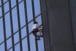 'Choáng' với hình ảnh thanh niên tay không leo tòa tháp 122m