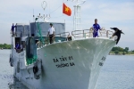 Tàu cá Bình Định dần chìm xuống biển, kịp cứu 15 ngư dân