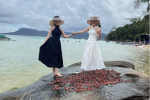 Nhóm 3 thanh niên 1 nam 2 nữ mang hơn 100 con sao biển phơi lên đá chụp ảnh ở Phú Quốc, CĐM bức xúc: 'Dân trí thấp!'
