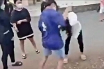 Nhiều học sinh quay clip 2 nữ sinh đánh nhau tại sân bóng