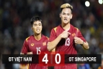Kết quả ĐT Việt Nam 4-0 ĐT Singapore: Văn Quyết tỏa sáng, dàn sao trẻ ghi điểm