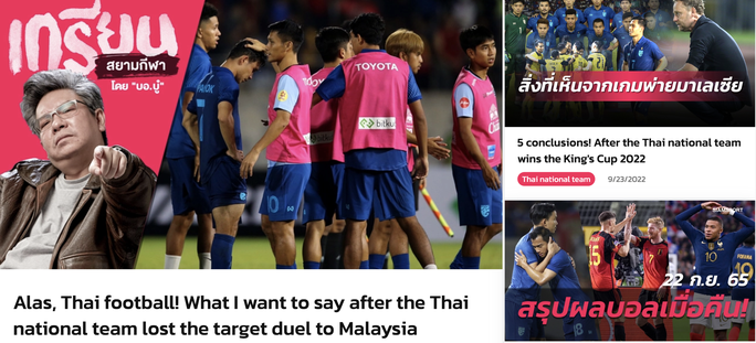 Truyền thông Thái Lan mổ xẻ thất bại của đội nhà.