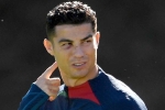 Ronaldo tập luyện với 2 vết thương trên mặt