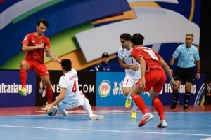 Indonesia thua 0-5 ở giải futsal châu Á