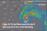 Dự báo tác động của bão Nesat trên biển và đất liền