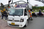 Xe tải húc sập thanh chắn giới hạn chiều cao trên cầu Sài Gòn