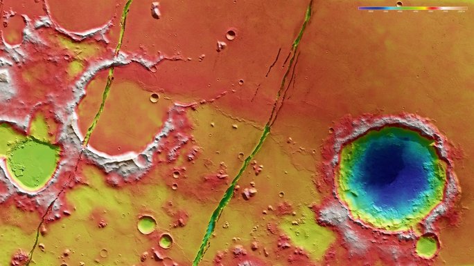 Khu vực Cerberus Fossae của Sao Hỏa - Ảnh: NASA.