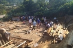 Yên Bái: Ngôi nhà sàn đổ sập khi đang xây dựng, 5 người bị thương