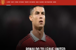 Sốc: Man United thông báo thanh lý hợp đồng với Ronaldo