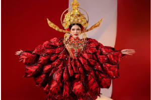 Trang phục dân tộc thi Hoa hậu Quốc tế 2022 của Phương Anh
