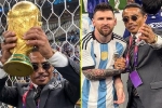 FIFA điều tra 'thánh rắc muối' tiếp cận trái phép Messi, tranh cầm cúp vàng với sao Argentina sau chung kết World Cup 2022