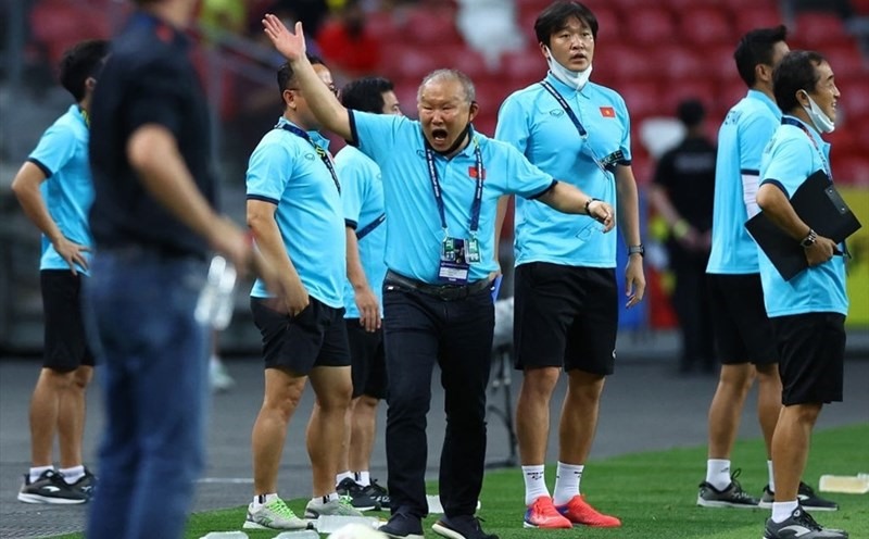 Huấn luyện viên Park Hang-seo từng thua Thái Lan ở AFF Cup 2021. Ảnh: AFP
