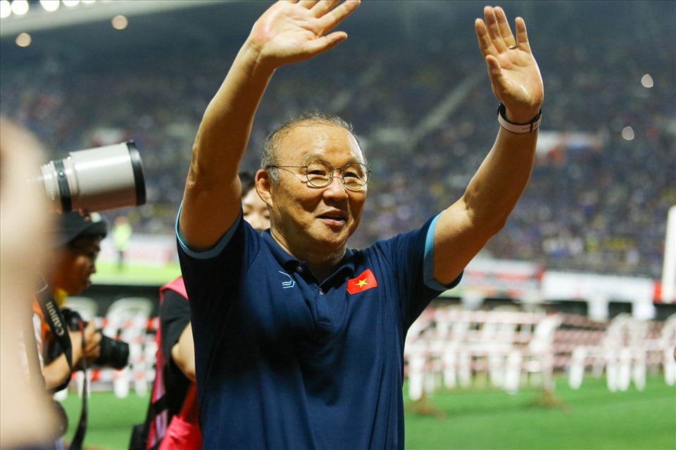 Huấn luyện viên Park Hang-seo chia tay bóng đá Việt Nam với ngôi Á quân AFF Cup 2022. Ảnh: Thanh Vũ