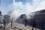 Cháy dữ dội 8 ki-ốt sau chợ Long Khánh