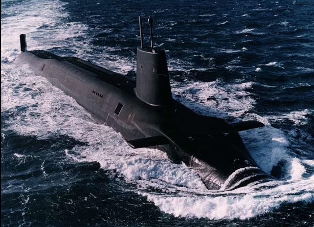Tàu ngầm hạt nhân tối tân nhất của Anh Trident. Ảnh: AFP