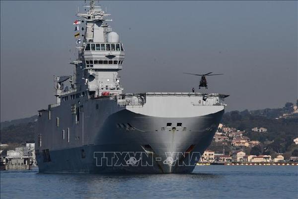 Pháp điều tàu sân bay trực thăng đến Vịnh Bengal tập trận cùng Bộ Tứ