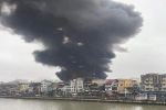 Cháy lớn ở khu chợ nổi tiếng Hải Phòng