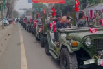 Xác minh hạn đăng kiểm của đoàn xe Jeep rước dâu ở Thái Nguyên