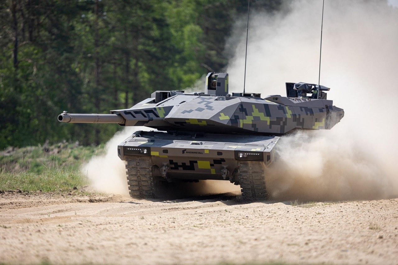 Xe tăng Panther KF-51 do tập đoàn vũ khí Rheinmetall, Đức sản xuất. Ảnh: Novanews