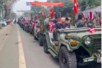 Tạm giữ 6 phương tiện trong đoàn xe Jeep rước dâu ở Thái Nguyên