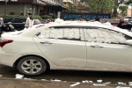Bắc Giang: Xe ô tô 5 chỗ bị dán băng vệ sinh khắp xe