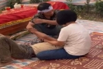Nghệ An: Bố khóc ngất, quã quỵ bên quan tài con trai đuối nước