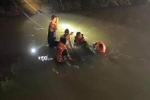 Ô tô lao xuống kênh dẫn nước hồ Núi Cốc trong đêm làm 2 người chết, 2 người bị thương