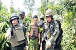 Hình ảnh cảnh sát đặc nhiệm truy bắt các đối tượng tấn công trụ sở Đắk Lắk