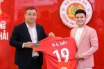 Quang Hải mặc số áo 19, hứa cống hiến hết mình cho CLB Công an Hà Nội