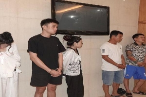Bình Thuận: Bắt nhóm đối tượng nam nữ mở tiệc ma tuý trong khách sạn
