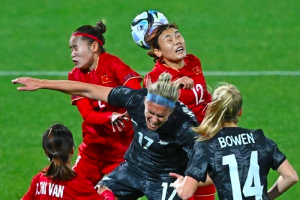 Tuyển nữ Việt Nam thua 0-2 trước chủ nhà World Cup