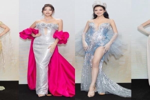 Thảm đỏ Hoa hậu Hoà bình Việt Nam 2023: Nhan sắc hút hồn của các nàng hậu đình đám