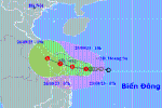 Áp thấp nhiệt đới di chuyển nhanh, hướng vào miền Trung