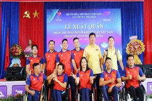 Đoàn thể thao người khuyết tật Việt Nam xuất quân dự Asian Para Games 4