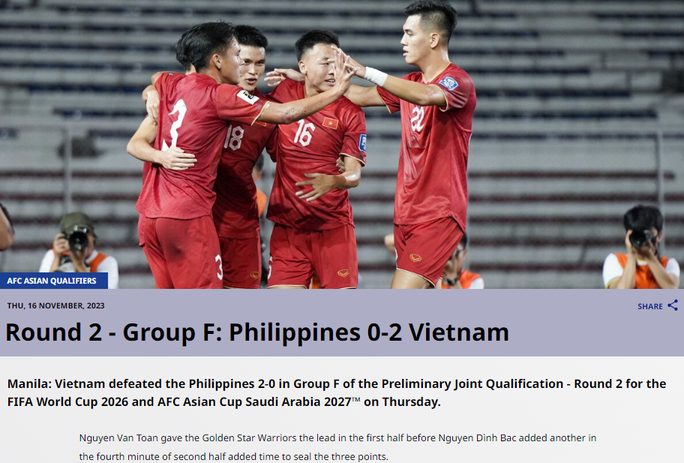 Báo châu Á khen ngợi chiến thắng của tuyển Việt Nam - Ảnh 2.