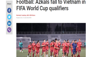 Báo châu Á khen chiến thắng của tuyển Việt Nam tại Philippines