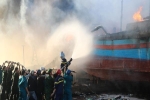 Toàn cảnh vụ cháy xưởng đóng tàu ở Phan Thiết