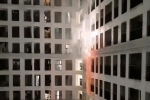 Xôn xao clip nhóm người đốt pháo hoa tại chung cư cao tầng