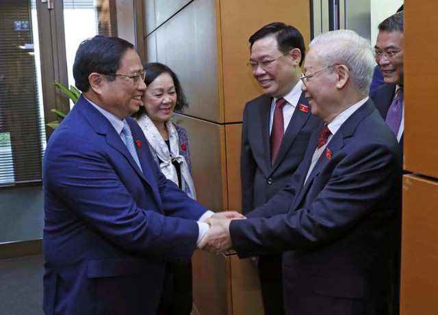 Cận cảnh Tổng Bí thư Nguyễn Phú Trọng dự kỳ họp bất thường của Quốc hội- Ảnh 2.