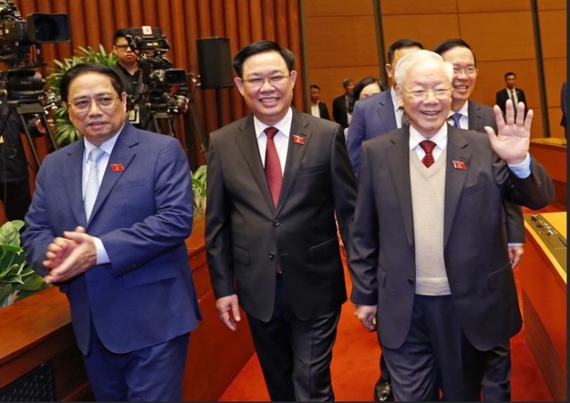 Cận cảnh Tổng Bí thư Nguyễn Phú Trọng dự kỳ họp bất thường của Quốc hội- Ảnh 8.