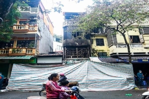 Hiện trường căn nhà phố cổ Hà Nội cháy khiến 4 người tử vong