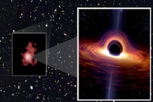 Lỗ đen quái vật 13 tỉ năm tuổi đã 'chạm đến' Trái Đất