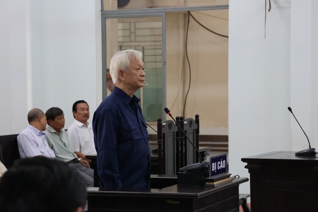 Bị cáo Nguyễn Chiến Thắng tại phiên tòa xét xử sơ thẩm