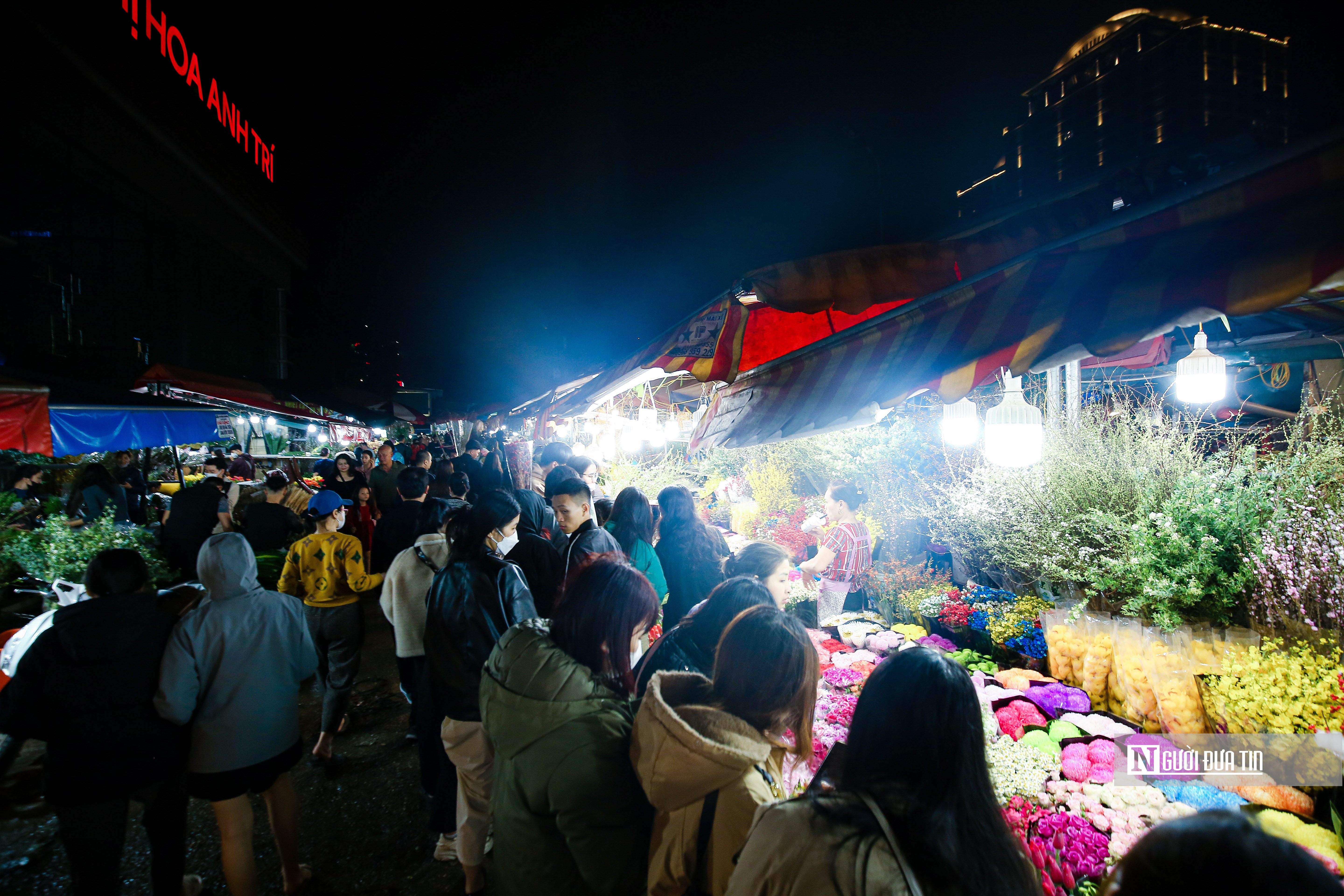 Dân sinh - Khung cảnh tấp nập tại chợ hoa Quảng An ngày cận Tết (Hình 5).