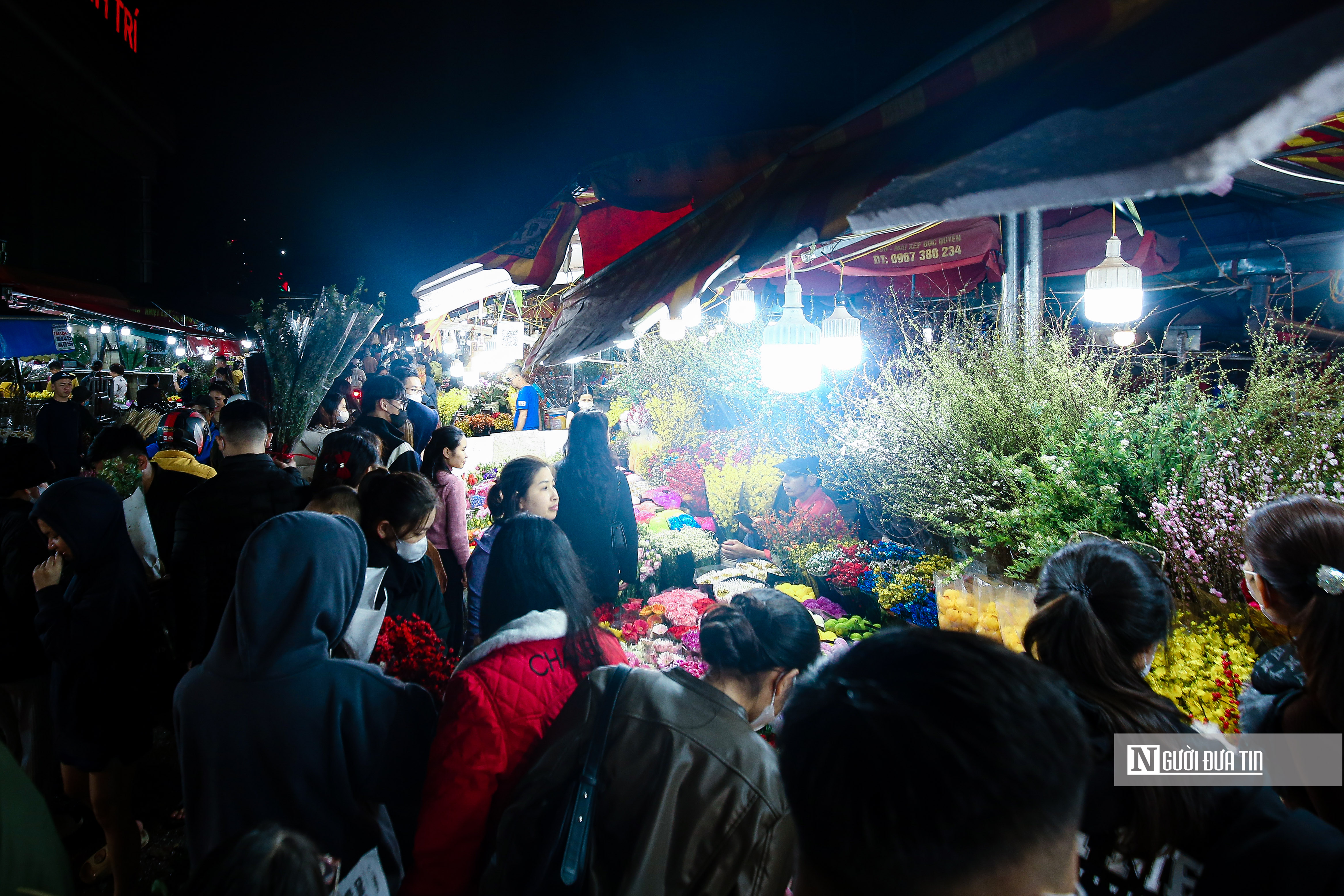 Dân sinh - Khung cảnh tấp nập tại chợ hoa Quảng An ngày cận Tết (Hình 7).