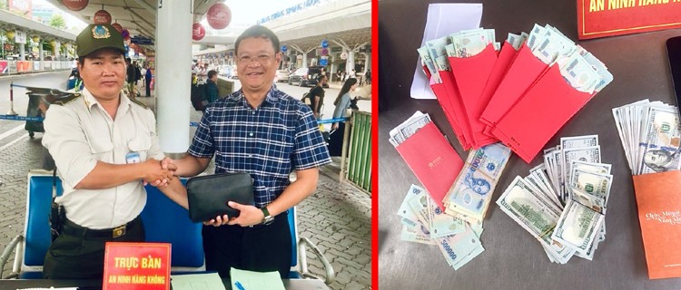 Xã hội - Nam hành khách bỏ quên túi tiền gần 300 triệu đồng tại sân bay Tân Sơn Nhất